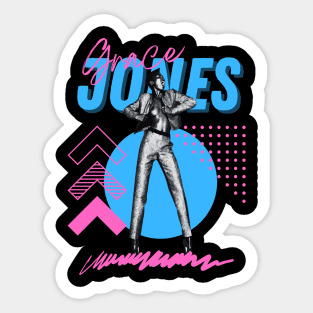 Grace jones***original retro Sticker